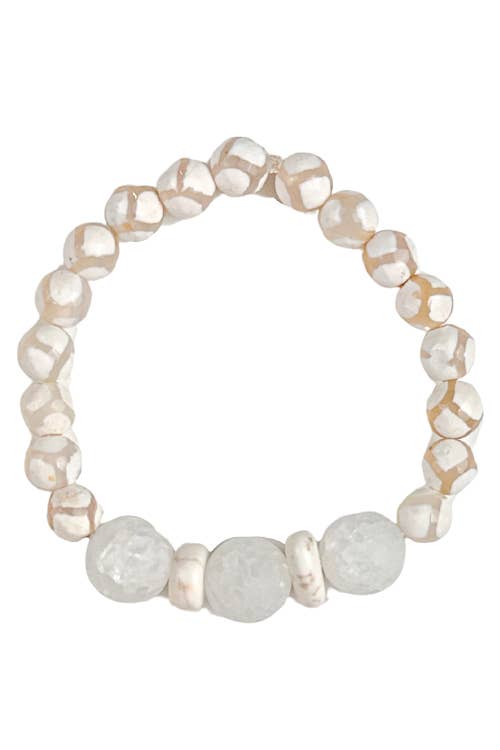 Tribal Stack Bracelet | Blanc