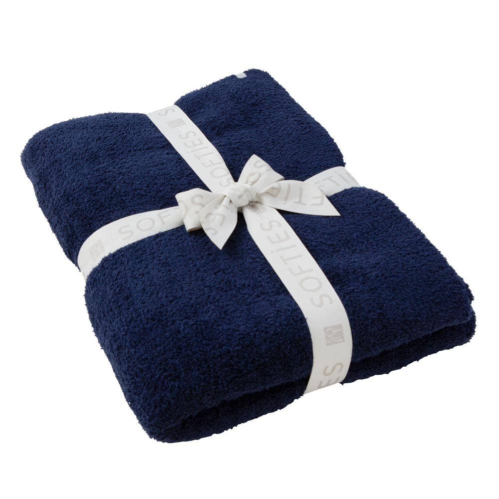 Softies: 50" x 70" Solid Rib Marshmallow Blanket: OSFM / Spring Lake