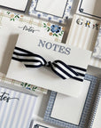 In Stock 5x7 Navy Basketweave Notepad