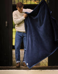 Harborview Herringbone Deep Sea Blanket: Original