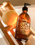 Liquid Marseille Soap Anise Lavender 16.7 fl oz Glass