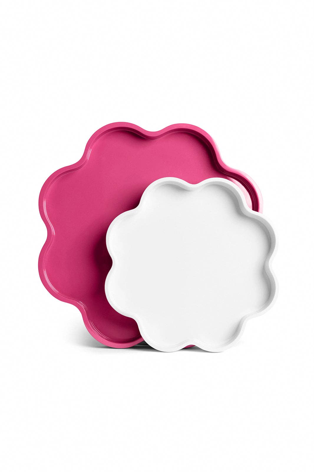 Lacquered "Bloom" Tray by Pastel Proper: Medium-Cloud