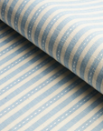 Lilly Blue Classic Stripe Designer Pillow: Feather Down / 22 x 22