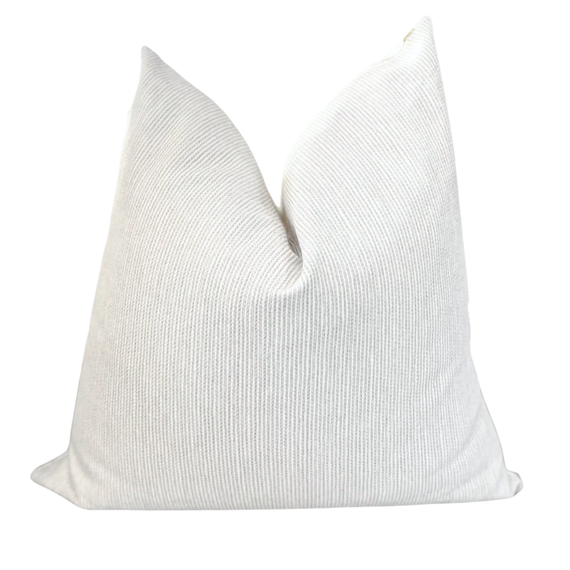 Quinn Stripe Designer Pillow: Feather Down / 22 x 22