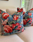 Pair of Trend Floral Covers, 22” for 24” inserts