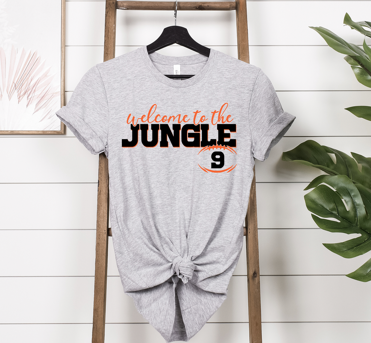 Welcome To The Jungle Unisex T-shirt- Cincinnati: Athletic Heather