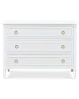 Cholet Three Drawer Dresser: Architectural White