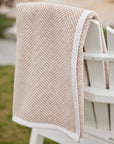 Harborview Herringbone Tan Blanket: Original