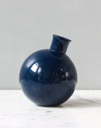 Navy Sphere Bud Vase