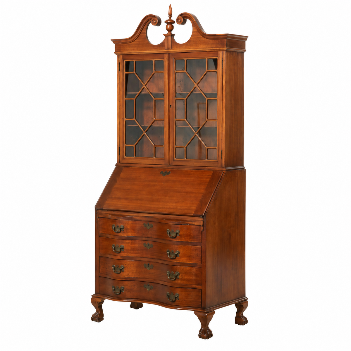 Vintage Mahogany Slant Front Secretary Desk, Shipping TBD