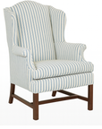 Pair of Hickory White Wingback Armchairs - to be reupholstered, price dependent on fabric selection