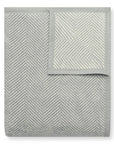 Harborview Herringbone Light Grey Blanket: Original