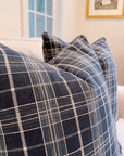 Pair of Maine Cottage Plaid Covers, 22” for 24” inserts
