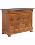 Antique French Louis Philippe, Marble Top, Walnut Commode, Shipping TBD