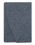Bayside Herringbone Shawl - Midnight Navy