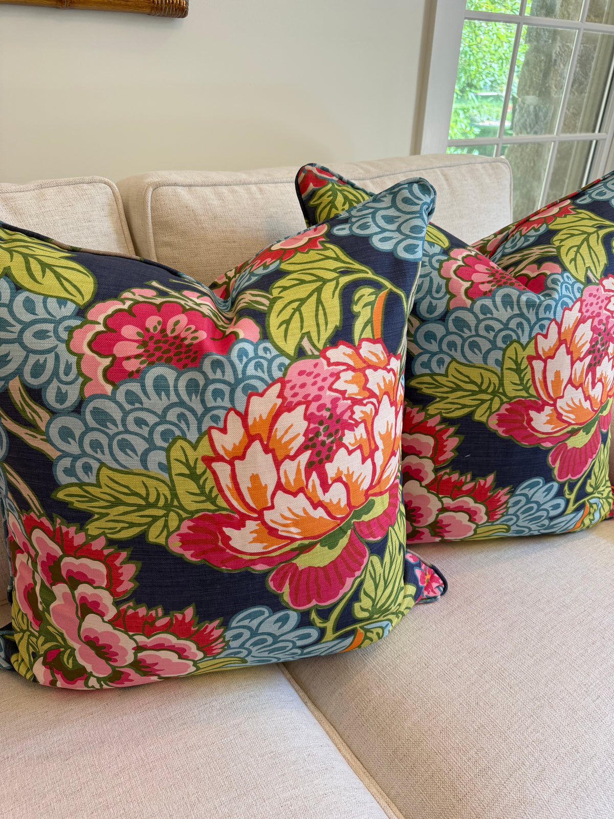 Pair of Thibaut’s Honshu, 22” for 24” inserts