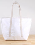 Big Sur Tote : White w/ Navy Anchor
