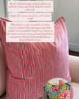 Single Vintage Chintz Fabric Cover, 22” for 24” insert