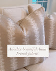 Pair of Anna French Covers, 22” for 24” inserts