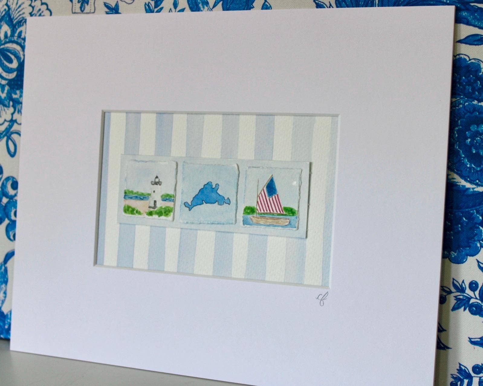 Mini Martha’s Vineyard Watercolor Paintings