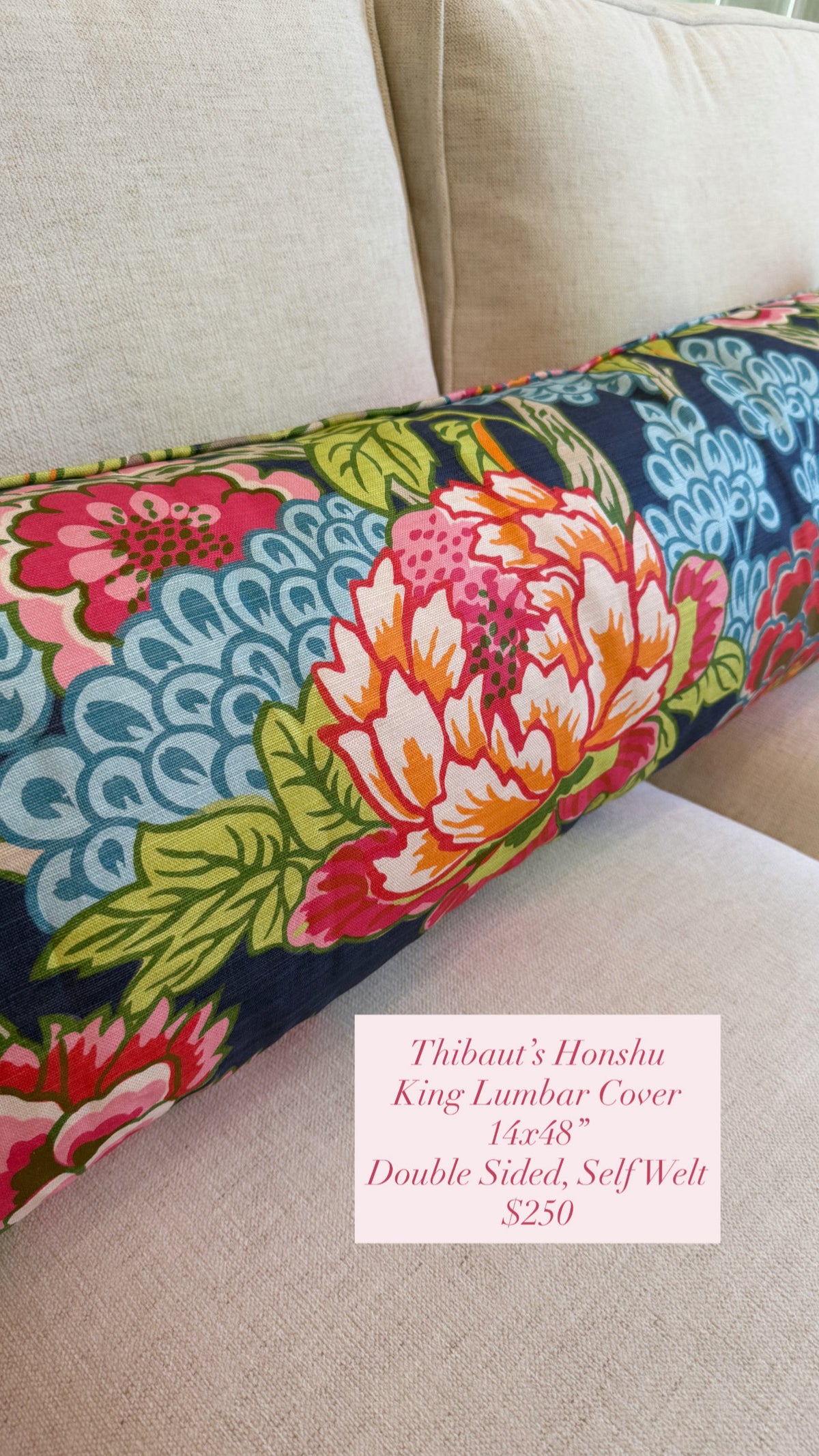 Thibaut’s Honshu King Lumbar Cover, 14x48”