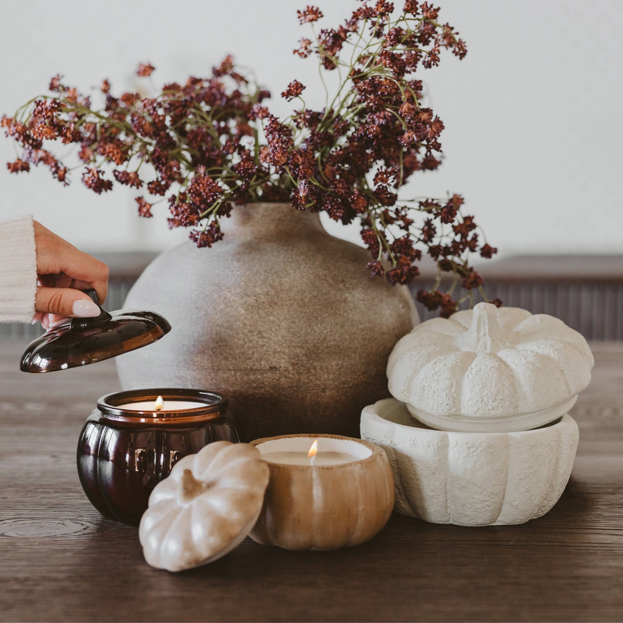 Pumpkin Spice Soy Candle - 8 oz Pumpkin Jar