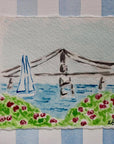 Newport, RI Watercolor Painting with 8 x 10 Frame 