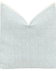 Pair of Euros, Hepburn Tweed in Mist with Bone Flange, needs 28” inserts, LDC