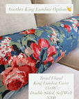 Trend Floral King Lumbar Cover, 14x48”