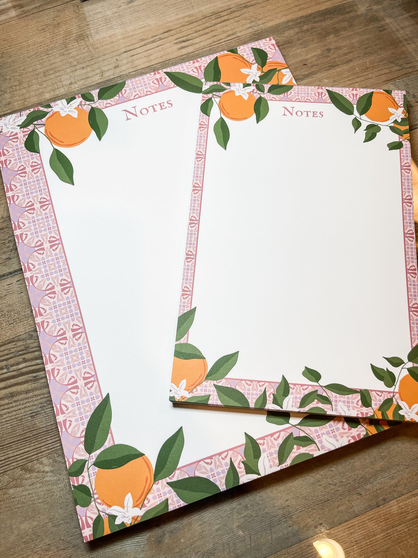 Orange Notepads - Set of 2