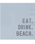 Face to Face Cocktail Napkin - Eat. Drink. Beach.