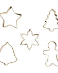 Gold Ornament Cookie Cutter Set