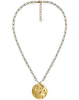 Beach Tag Charm Necklace – 18k Gold Plated - WS: Kiawah Island