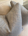 Pair of Schumacher Tortola Covers, 22” for 24” inserts