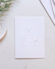Christmas cheer paintable notecard