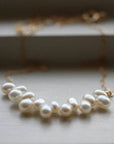 Vineyard Pearl Necklace: Gold pearl necklace