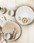 Ceramic Beaded Bowl - White