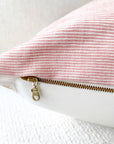 Elizabeth Stripe Custom Cover with Feather Down Insert - 22 x 22