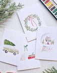 Christmas cheer paintable notecard