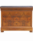 Antique French Louis Philippe, Marble Top, Walnut Commode, Shipping TBD