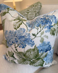 Pair of Schumacher Summer Hydrangea, 20” for 22” inserts