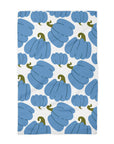 Blue Pumpkin Chinoiserie Fall Coastal Kitchen Towel Waffle