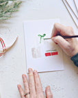 Christmas cheer paintable notecard