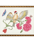 Birds, flowers and insects bookplate on a light background E: Beaded Gold Frame, 20" X 16"