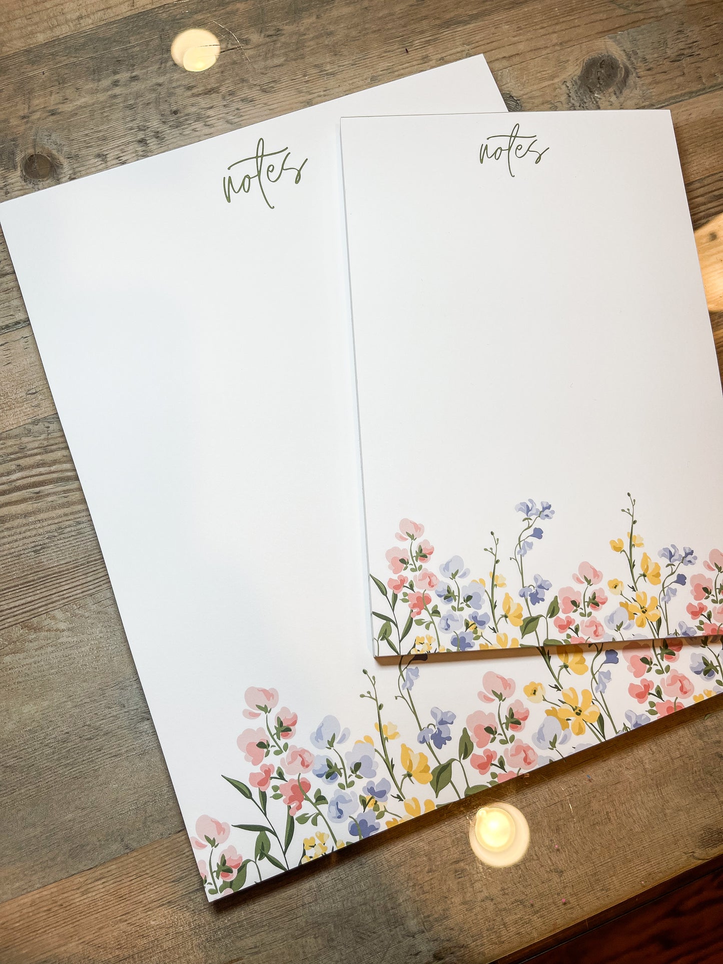 Flower Notepads - Set of 2