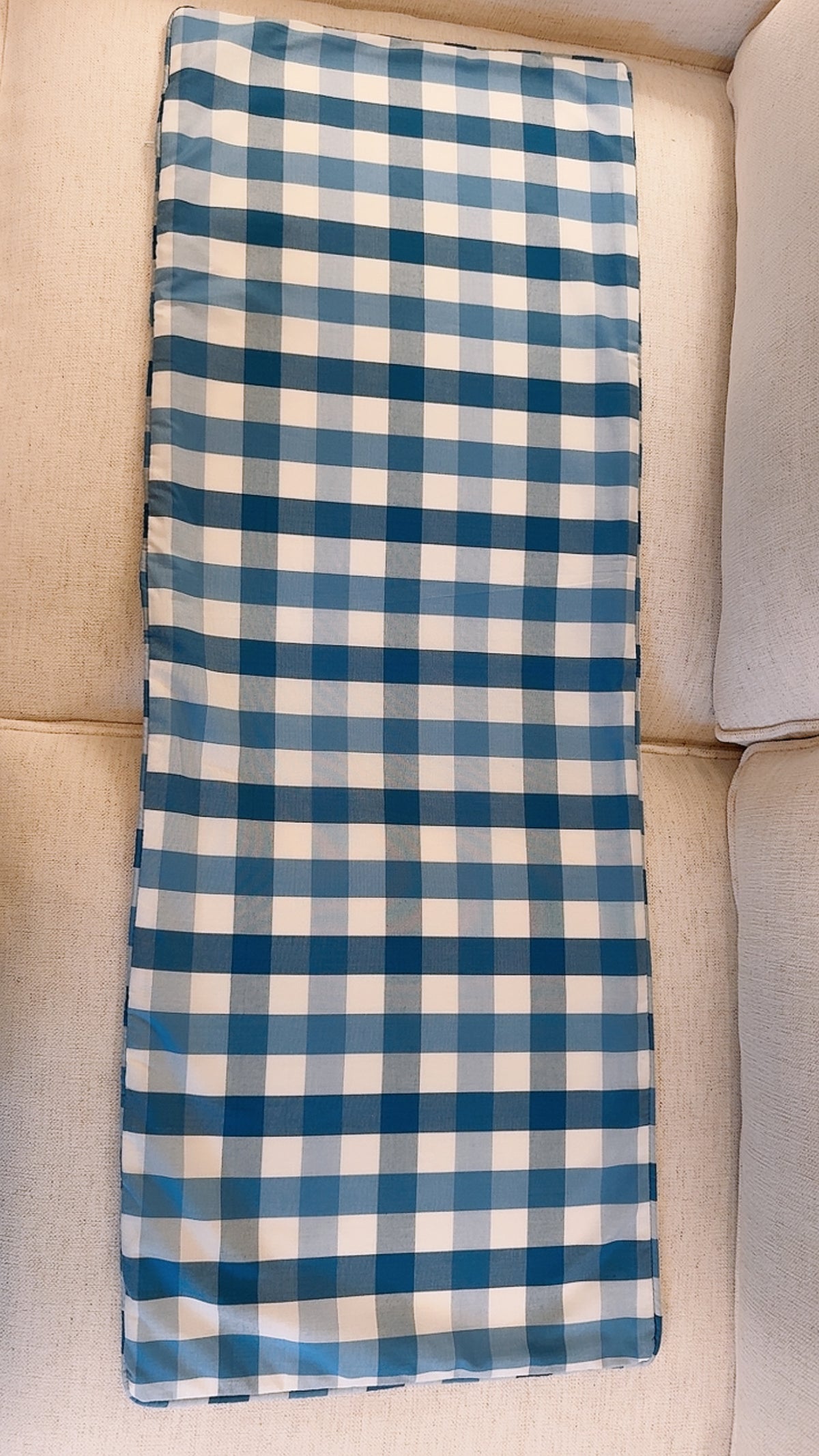 Anna French Saybrook Check F/Q Lumbar, self welt