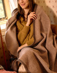 Harborview Herringbone Chocolate Blanket: Original