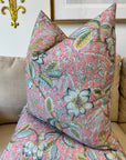 Abigail Pillow Cover in Coral