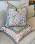 Abigail Pillow Cover in Coral