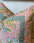 Abigail Pillow Cover in Coral